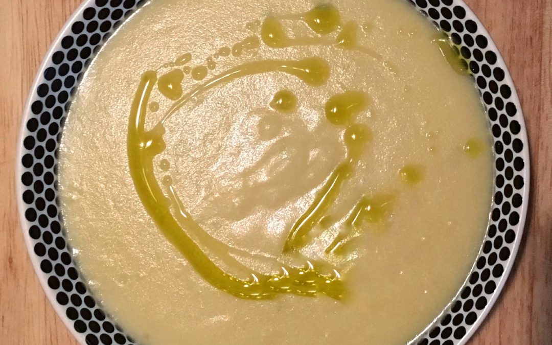 Verduras y verdes, en crema