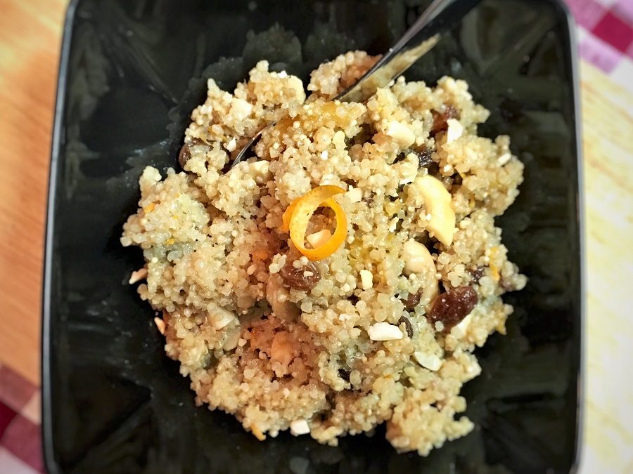 Porridge de quinoa, mango y especias